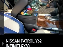 Dành riêng cho xe tuần tra y62 Tay nâng bằng nhựa cải cách hành chính màu đen Tay vịn nội thất ô tô